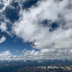 Flugwegposition um 13:23:13: Aufgenommen in der Nähe von 39024 Mals, Autonome Provinz Bozen - Südtirol, Italien in 3788 Meter
